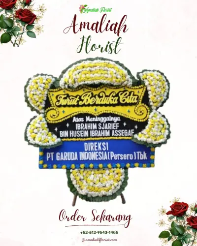 Papan Bunga Duka di Rumah Duka Panti Wiloso Citarum