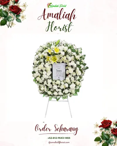 Krans Bunga Duka Cita di Rumah Duka Panti Wiloso Citarum