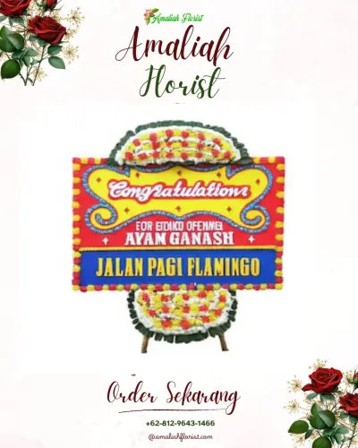 Bunga Papan Congratulation di Rumah Duka Panti Wiloso Citarum